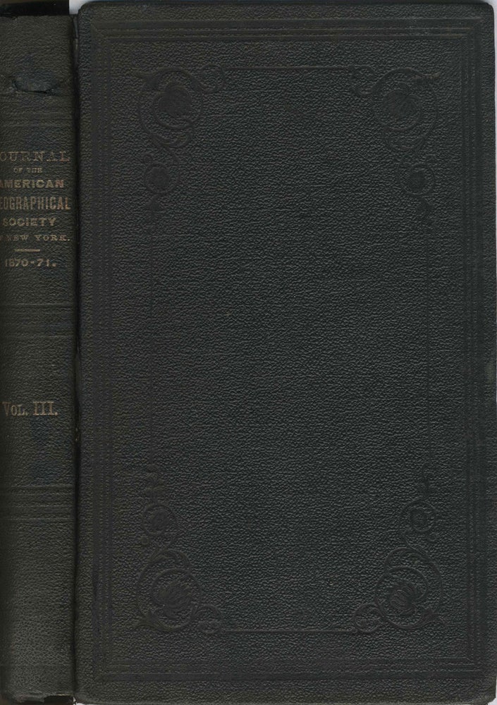 Item #15656 Geographical Discoveries in the Arctic Regions, by Capt. C. F. Hall. Annual Report of the American Geographical Society of New York for the Years 1870-71. Arctic, Capt. C. F. Hall.