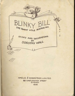 Blinky Bill. The Quaint Little Australian.