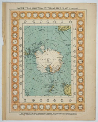 Item #15696 South Polar Regions & Universal Time Chart (S. Hemisphere). Anonymous