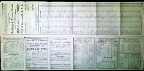 Item #15817 1867 NJ & Camden & Amboy Railroad Time Table.