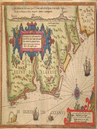 Beschrijvinghe der Zee Custen vant Landt va Argarbe En ee deel vande Condado, Soe hem tlandt. Lucas Janszoon Waghenaer.