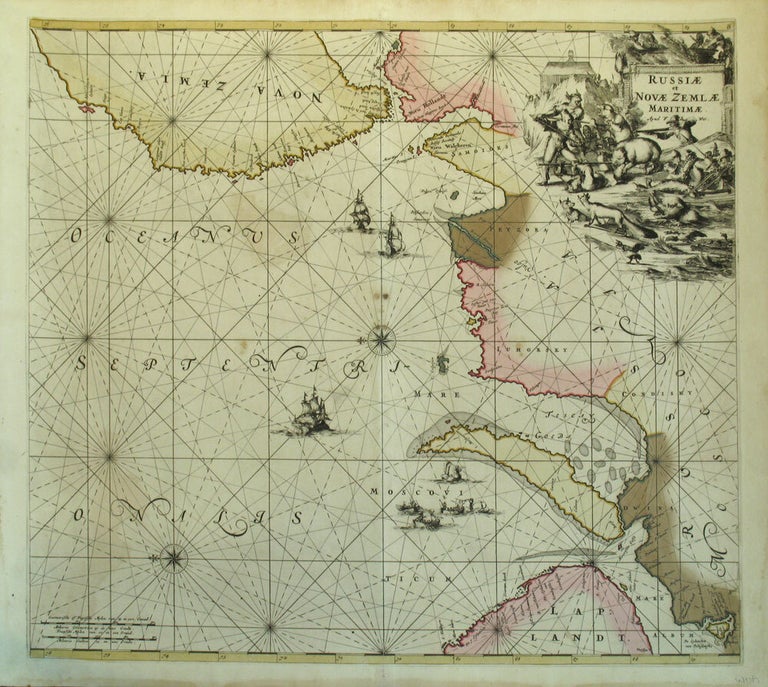 Item #15845 Russiae et Novae Zemlae Maritimae. Frederic De Wit.