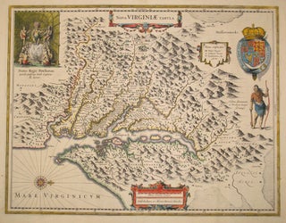 Item #15874 Nova Virginiae Tabula. Henricus Hondius, Virginia