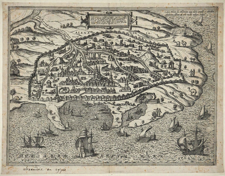 Item #15897 Alexandria, Vetustissimum Aegypti Emporium, Amplissima Civitas. Braun, Hogenberg.
