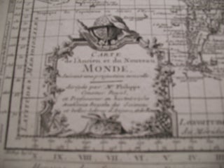Carte de l'Ancien et du Nouveau Monde, suivant une Projection Nouvelle, dirigee par Mr. Philippe...