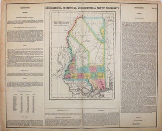 Item #15954 Geographical, Statistical, and Historical Map of Mississippi. Mississippi, Henry...