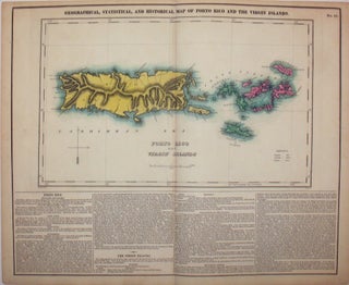Item #15982 Geographical, Statistical, and Historical Map of Porto Rico and the Virgin Islands....