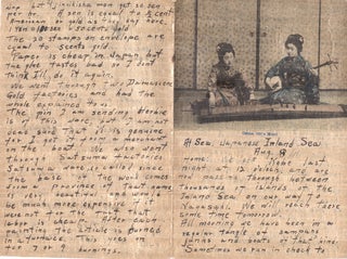 Item #16018 American letter describing visit to Japan, 1911. Japan