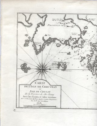 Item #16021 Carte De l'Isle de Cheu-Chan ou Isle de Chusan de la Province de Che-kiang Avec les...