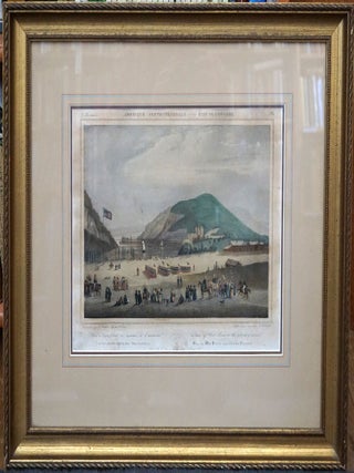 Item #16074 Plaine de West Point au moment de l'exercice. Jacques Milbert, West Point