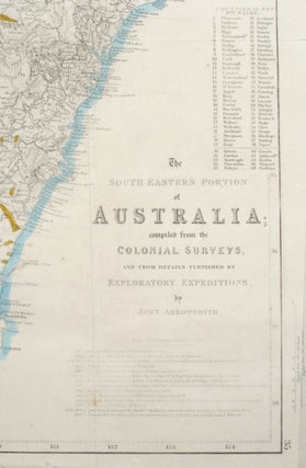 The South Eastern Portion of Australia; Compiled from the Colonial Surveys, and from Details Furnished by Exploratory Expeditions, by John Arrowsmith.