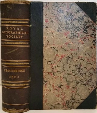 Proceedings of the Royal Geographical Society of London, Volume V - XIV, 1883 through 1892,10 volumes of the Journal of the RGS.