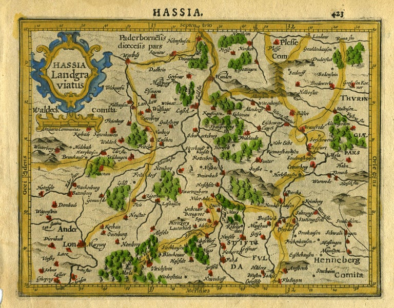 Item #16401 Hassia Landgraviatus, [Germany]. Gerhard Mercator.