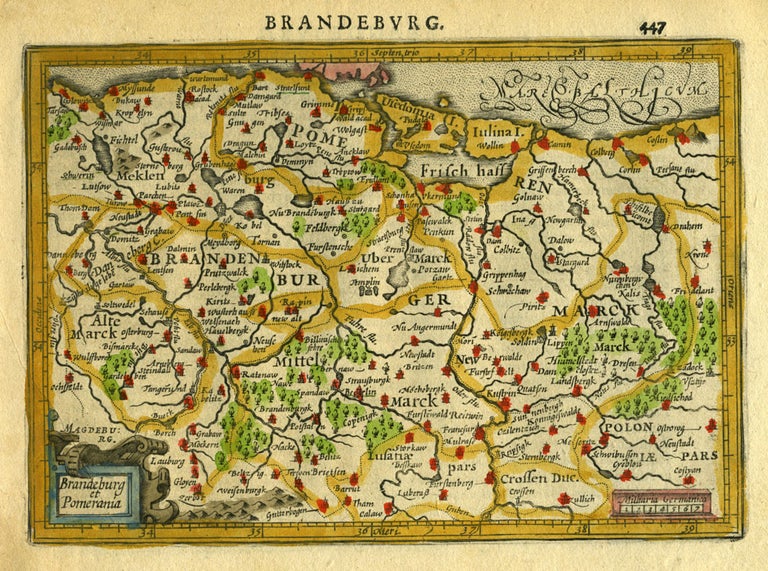 Item #16405 Brandeburg et Pomerania, [Germany]. Gerhard Mercator.