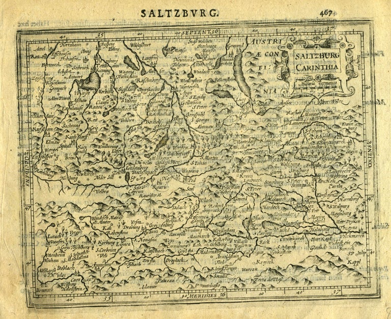 Item #16406 Saltzburg Carinthia, [Germany, Austria]. Gerhard Mercator.