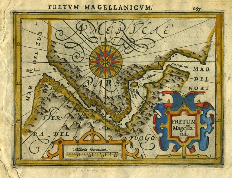 Item #16416 Fretum Magellani, [Magellan Straits, Tierra Del Fuego]. Gerhard Mercator.