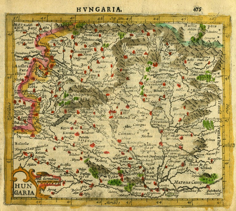 Item #16430 Hungaria [Hungary]. Gerhard Mercator.