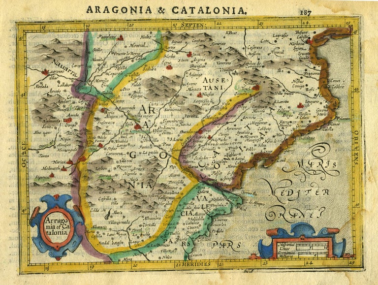 Item #16433 Arragonia et Catalonia [Spain]. Gerhard Mercator.