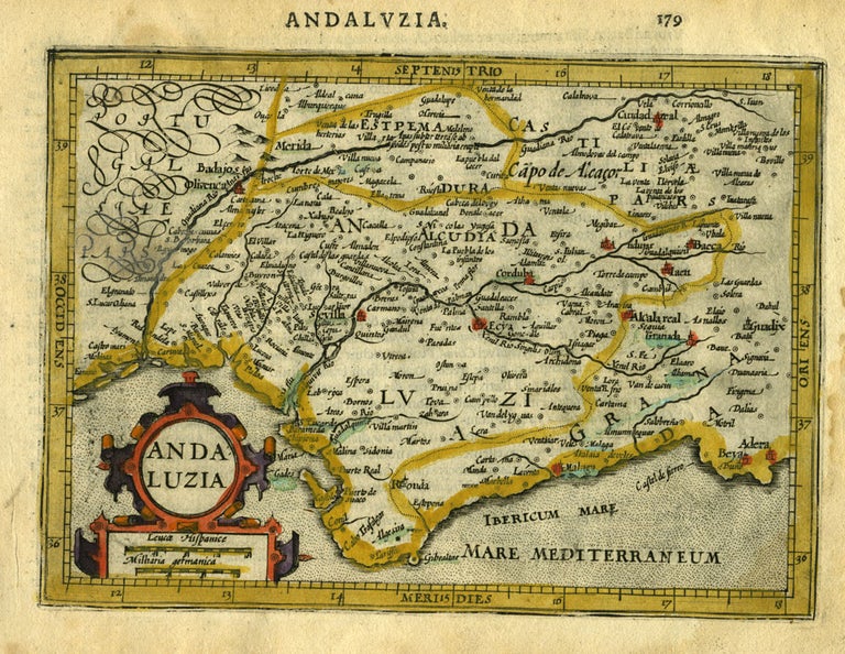 Item #16436 Andaluzia [Spain]. Gerhard Mercator.