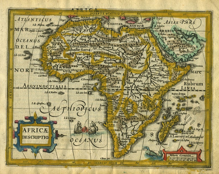 Item #16447 Africae Descriptio. [Africa]. Gerhard Mercator.