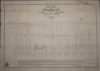 Item #16477 Map of 591 Building Lots belonging to Mess. Straiton & Storm at Bayside Queens Co. L....