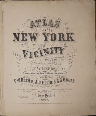 Item #16543 Atlas of New York and Vicinity. F. W. Beers, Geo. Warner