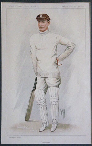 Item #16545 "Test Cricket". J. B. Hobbs. Vanity Fair Supplement complete with the text sheet. Men of the Day. No. 2283. Cricket.