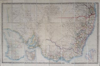 Item #16611 South Australia. Map of South Australia, New South Wales, Van Diemens Land and...