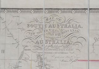 South Australia. Map of South Australia, New South Wales, Van Diemens Land and Settled Parts of Australia, with plans of the City of Sydney, and of the town of Adelaide.