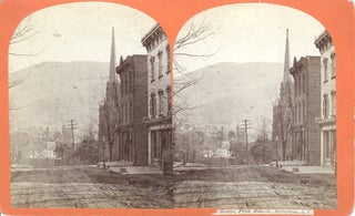 Item #16614 Beacon from Main St., Matteawan, NY; stereoscopic view