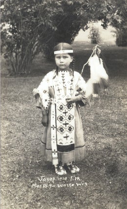 Item #16616 "Josephene (sic) Elk, Mar Pi Ya Waste Win"; real picture postcard. Native American