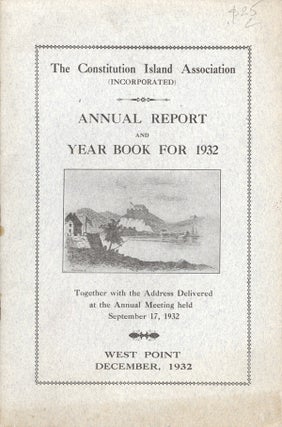 Item #16636 The Constitution Island Association (Incorporated) Annual Report and Year Book for 1932