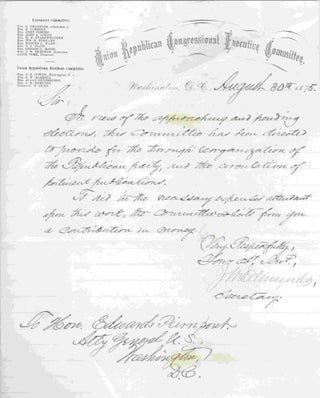 Item #16649 Solicitation for contribution for circulation of publications and organization,...