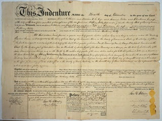 Item #16658 1841 Land Deed for Kentucky parcel signed by Samuel C. Atkinson, co-founder of...