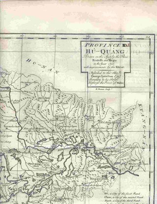 Item #16707 Province VI Hu-Quang Drawn on the Spot by the Peres Fridelli and Regis in the Year...