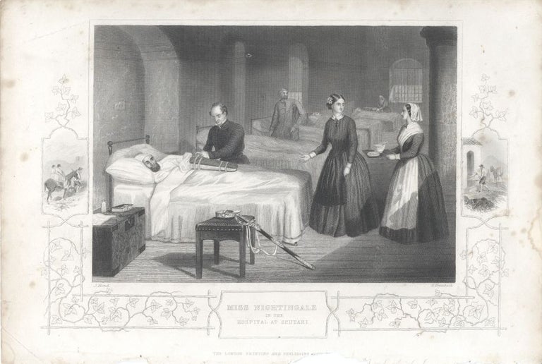 Item #16766 Miss Nightingale in the Hospital at Scutari. George Greatbach.
