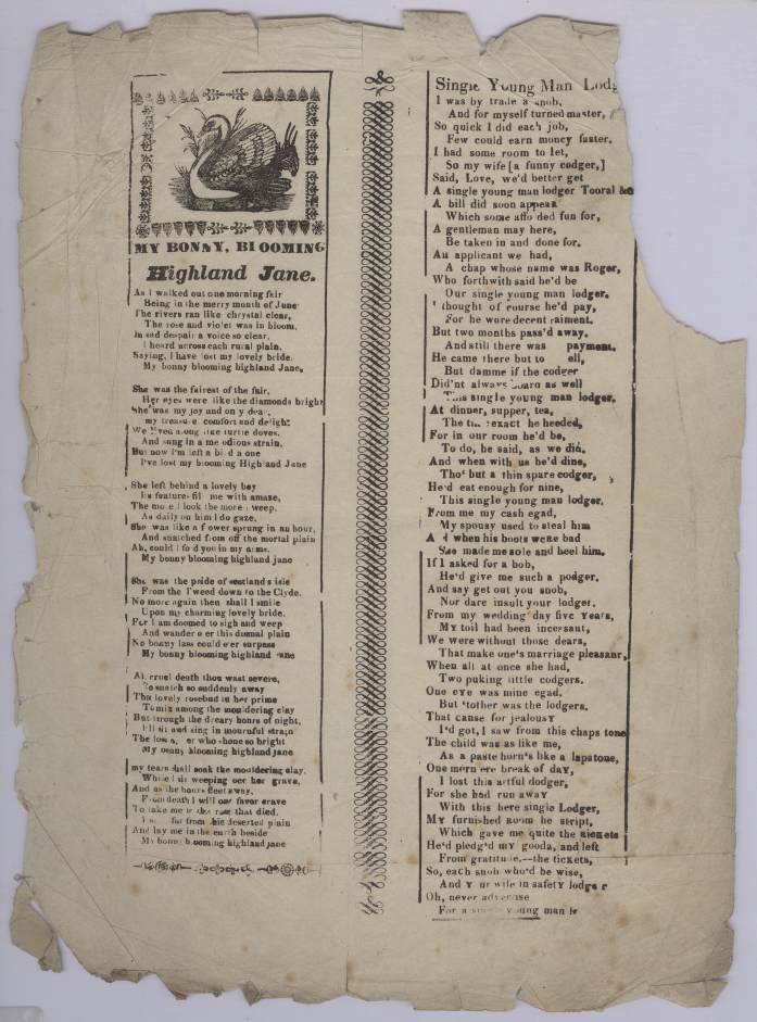 Item #16807 Highland Jane (Broadside Ballad).