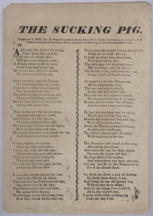 Item #16812 The Sucking Pig (Broadside Ballad