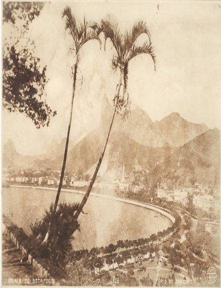 Item #16865 Photograph of the Praia de Botafoga in Rio de Janeiro, Brazil. Carlos Bippus.
