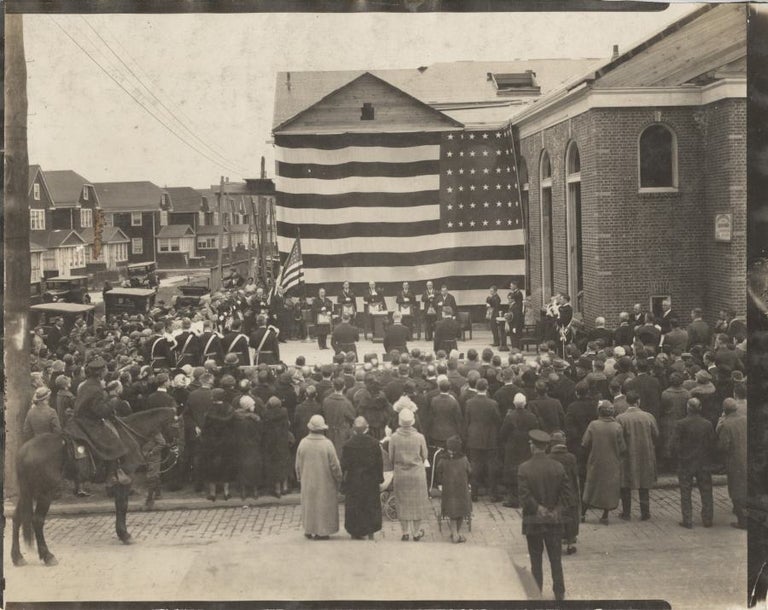 Item #16866 New York Masonic Lodge dedication photograph.