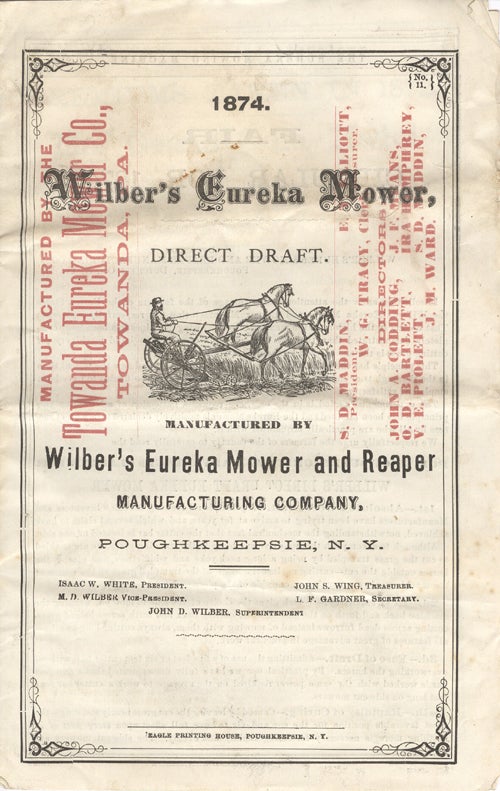 Item #16910 Wilber's Eureka Motor, 1874.