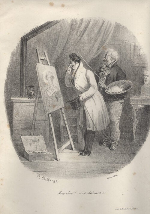 Item #16936 "Mon cher! C'est Cha'mant!" Lithograph.