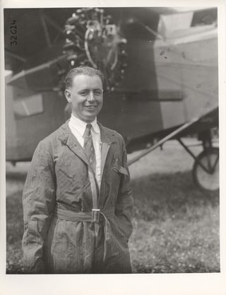 Autograph of Albert Hegenberger, Long-Distance Flight Pioneer.