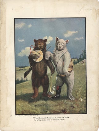 Item #16980 The Roosevelt Bears Leave Their Mountain Home (Color Print). V. Floyd Campbell