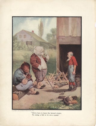 Item #16983 The Roosevelt Bears on a Farm (Color Print). V. Floyd Campbell