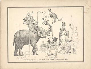 Item #16993 The Roosevelt Bears at the Circus (B&W Print). V. Floyd Campbell