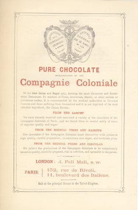 Item #17026 Price List for Compagnie Coloniale Chocolates