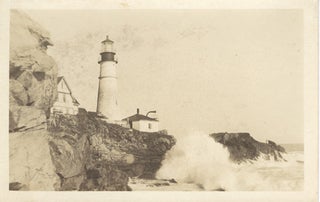 Item #17036 Portland, Maine Lighthouse Real Photo Postcard