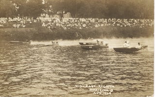 Item #17051 Real Photo Postcard Showing Mideast Regatta Race at Marietta, Georgia, August 1928