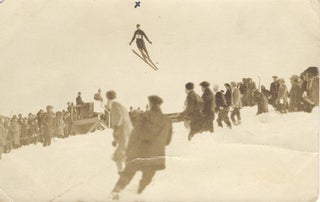 Item #17054 Real Photo Postcard of Ski Jumper